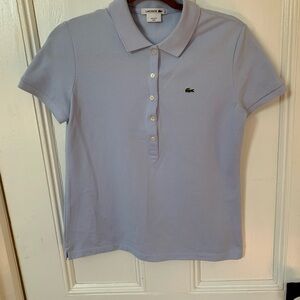 Pale blue golf shirt